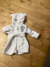 BNWOT Baby Cream Fleece Tiny Tatty Teddy Fleece Dressing Gown/Robe Size 0-3 M