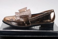 Fashion Loafers Rose Gold Bow