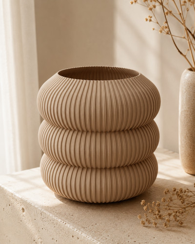 Ribbed fluted flower - fluted,