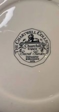 Beautiful vintage Churchill dinner service, featuring the secret garden design 
