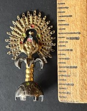 Tiny Vintage Gold & Silver Monstrance 