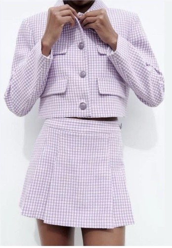Zara size pink white - uk, 8