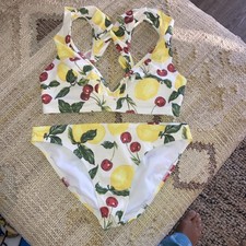 Boden Women’s Evie Ruffle Bikini Size 12 Excellent Condition 