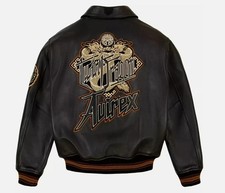 Avirex Men’s Black Genuine