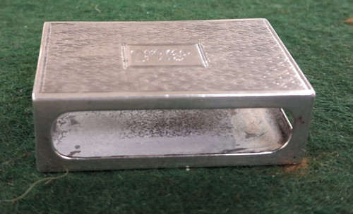 Art deco silver match - art, box