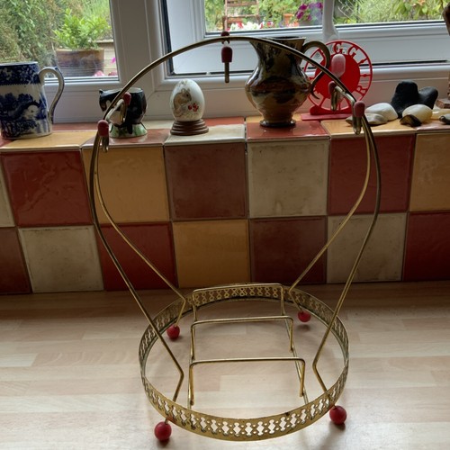 Vintage goldtone metal tea set
