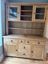 solid light oak dresser in