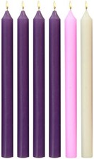 F.A. Dumont 1"x12" Christmas Advent Candles - set of 6