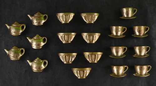 Vintage set solid brass - 19,
