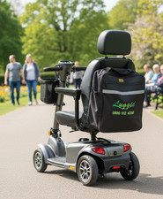 Able2 Mobility Scooter Storage Bag – Black Waterproof with Adjustable Straps