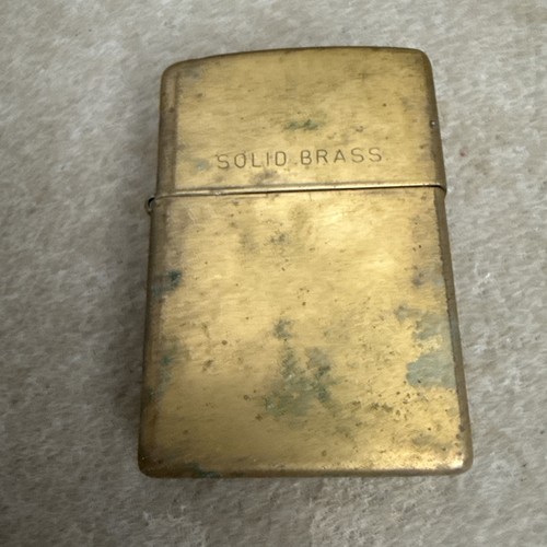 Solid brass zippo - brass,