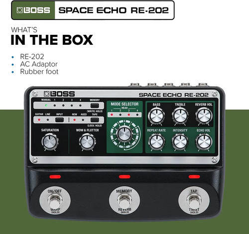 Boss 202 space echo guitar - space,
