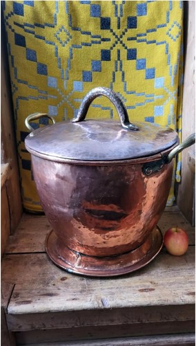 Fantastic copper coal bucket - a,