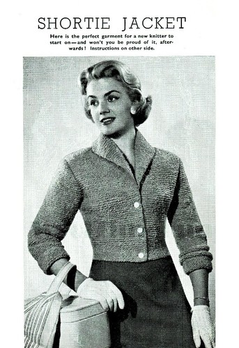 Knitting pattern vintage - pattern, 1950s