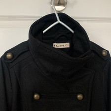 Ichi black women coat - black,