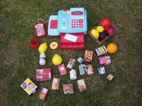 Play toy food - food, cash