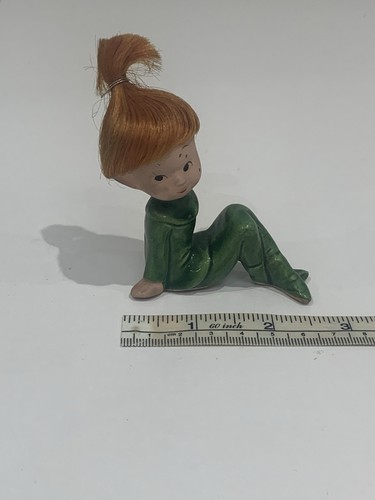 Vintage red hair pixie elf - pixie,