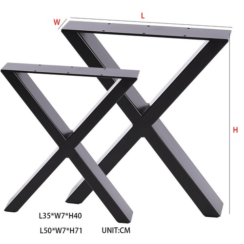 Industrial steel table legs - steel,