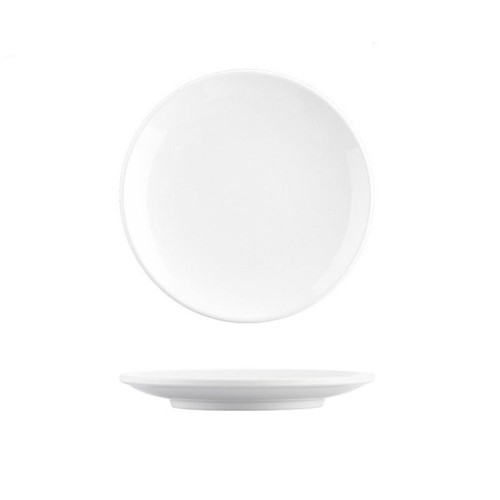 1pc melamine white dish - white,