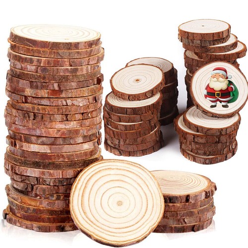 120pc wood slices - slices, round