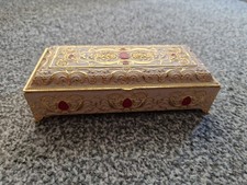 Gold Coloured Trinket Box From