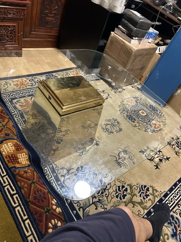 Glass coffee table - glass,