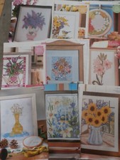 BUNDLE OF FLORAL  CROSS STITCH CHARTS #26