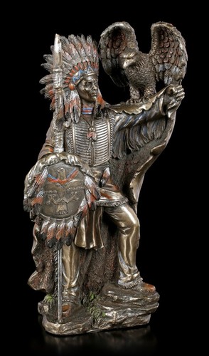 Indian figure chieftain with - figure,