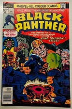 Black Panther 1 Marvel Comics Bronze Age Key Issue Higher Grade FN/VF 1st Solo