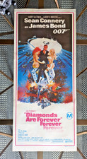 Diamonds Are Forever Australian Daybill Movie Poster James Bond 007 1971