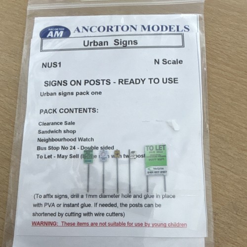 Urban road signs gauge - signs, “n”