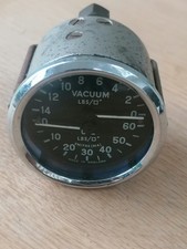 VINTAGE Smiths X45755/5 Vacuum & Oil  Dual Gauge Smiths car GAUGE. 