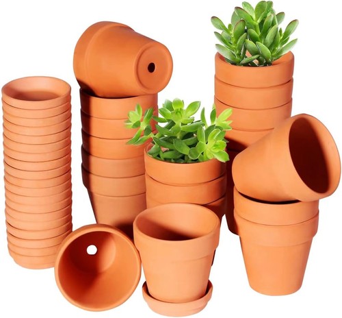 Tkscusr inch terracotta pots - terracotta,
