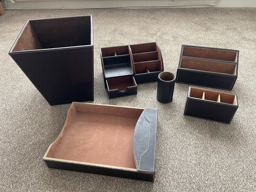 Set osco faux leather - osco, desk