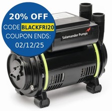 Salamander CT50XTRA 1.5 Bar Shower Pump Twin Impeller Positive Regenerative