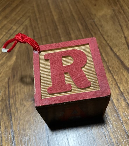 Wooden alphabet block - wooden,