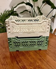 Aykasa Small Stackable Storage Crates Set of Two Boxes VGC Made In Turkey