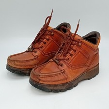 Rockport Ankle Boot UK 5.5 Womens Brown Leather Waterproof Walking Lace FLT-FPL