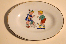Vintage Child's / Doll's Dinner Set Oval Platter- Nursery Rhymes