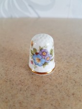 Oakley China/Porcelain Thimble - Flower Design