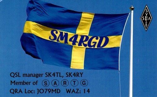 Kumla sweden sm4rgd qsl - sm4rgd,
