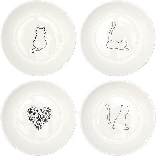 Pack cat bowls ceramic - 4,