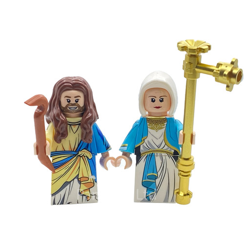 Jesus and mary minifigure - mary, duo