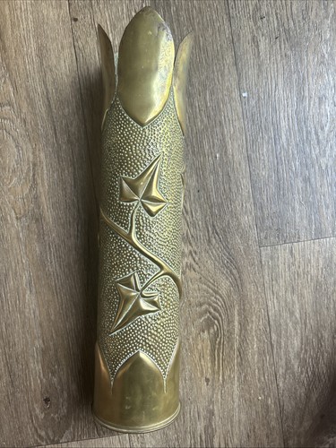 Wwi brass shell trench art - brass,