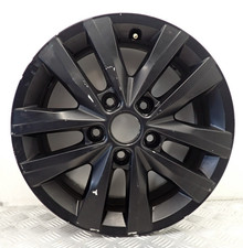VOLKSWAGEN TRANSPORTER T5 T6 16'' BLACK ALLOY WHEEL 7E0601025N (R-F2) (8)