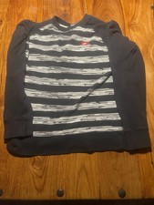 Black and white striped Nike