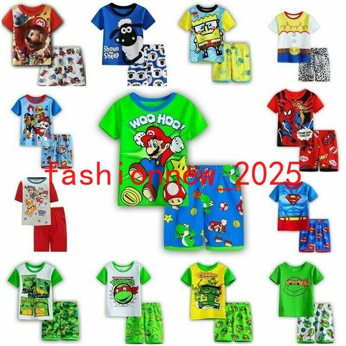 Girls boys cartoon pyjamas - girls,
