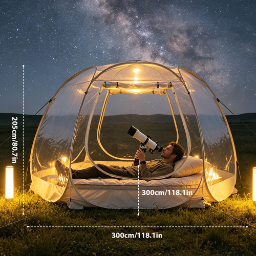 Pop bubble tent transparent - pop-up,