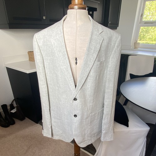 Reiss grey linen check - reiss,