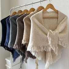 Knitted Triangle Shawl Winter Shawl Wraps High Quality Blanket Scarf  for Women